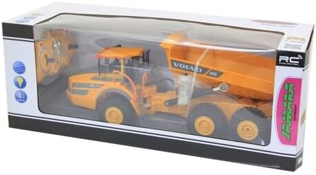 JAMARA 405056 - Muldenkipper Volvo A40G 1:20 2,4GHz- originalgetreue Knicklenkung, Kippmulde hoch /