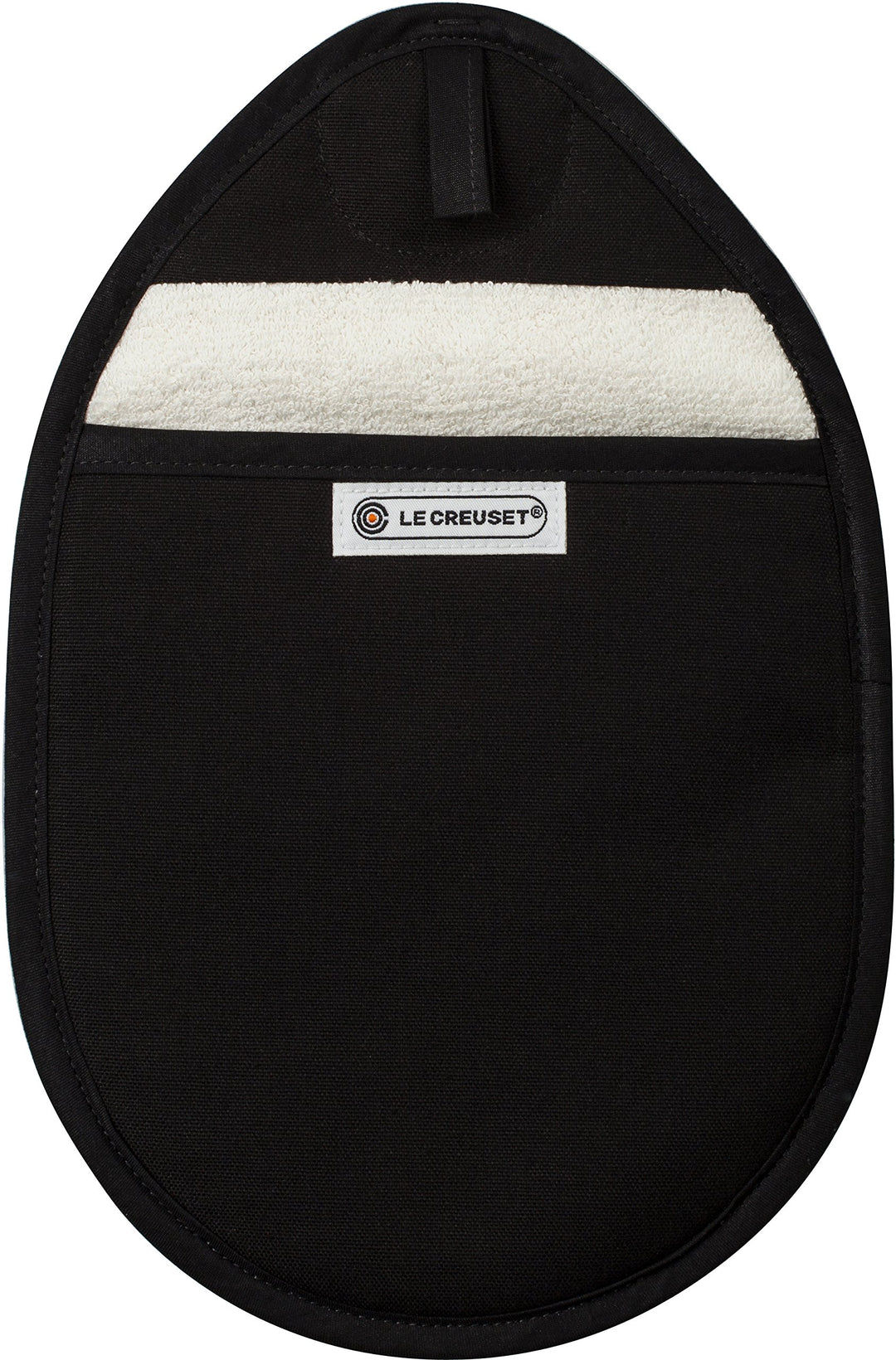 Le Creuset Topflappen, 100% Baumwolle, 12.5 in / 32 cm lang, Schwarz, 95002700000000, Schwarz