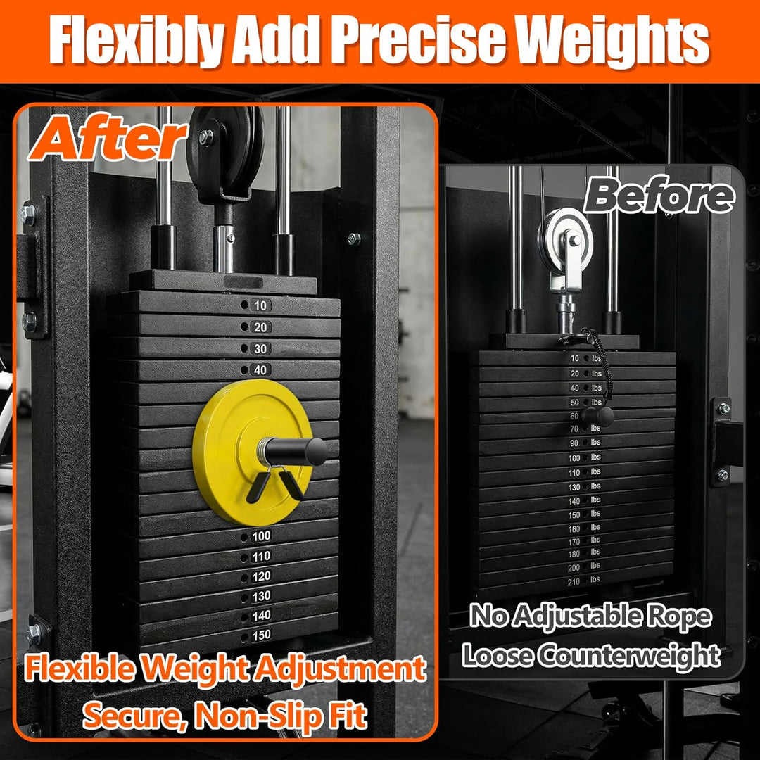 Joyzan Gym Pin für Zusatzgewicht mit Federclip, Ersatz Dropset Pin für Weight Stack Machine Loading