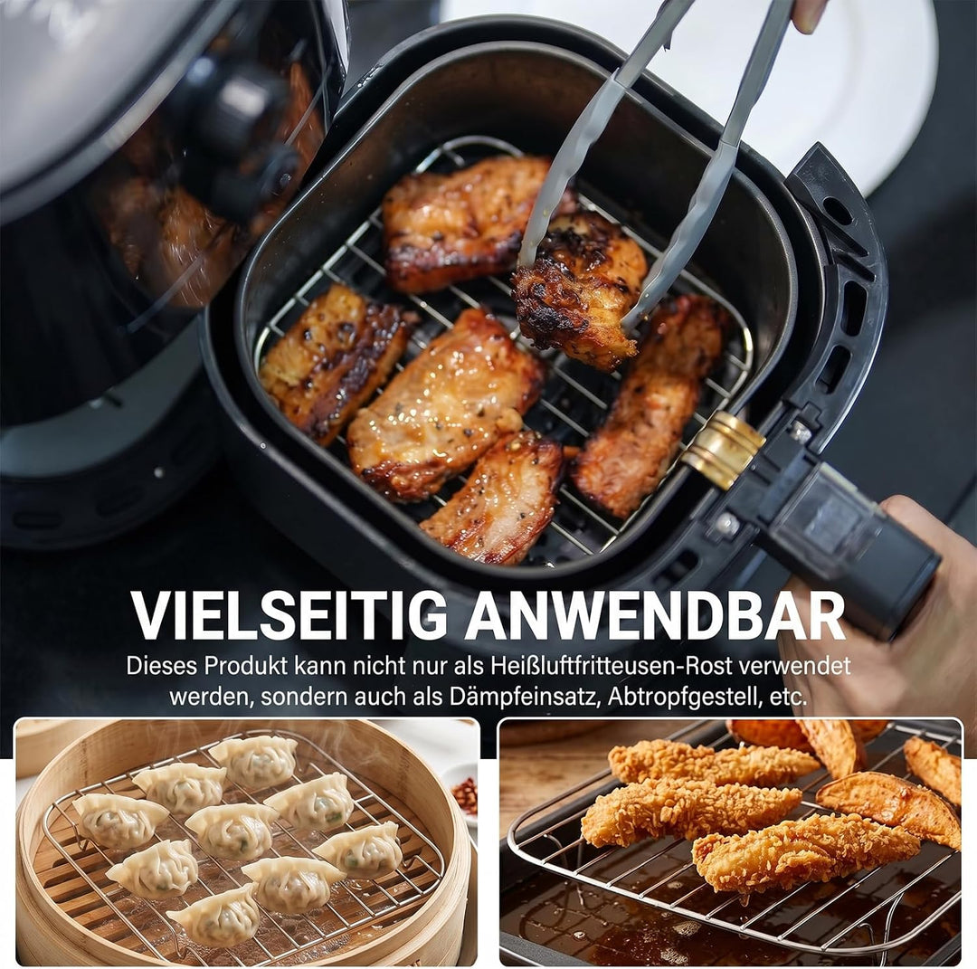 2x Airfryer Grillrost für Crispi Pro, FN101 (20cm+13cm), 20cm+13cm