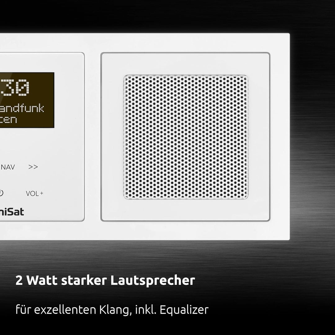 TechniSat DIGITRADIO UP 55 - DAB+ Unterputzradio für die flexible Montage (DAB, UKW, Bluetooth-Empfa