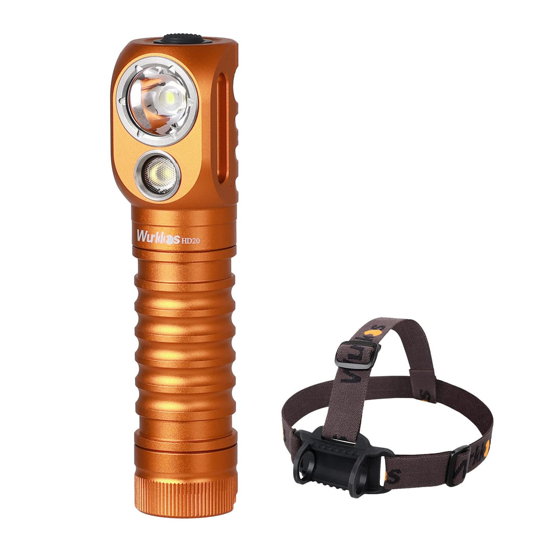 Wurkkos orange stirnlampe wiederaufladbare led taschenlampe 2000lm Hd20-or, Hd20-or