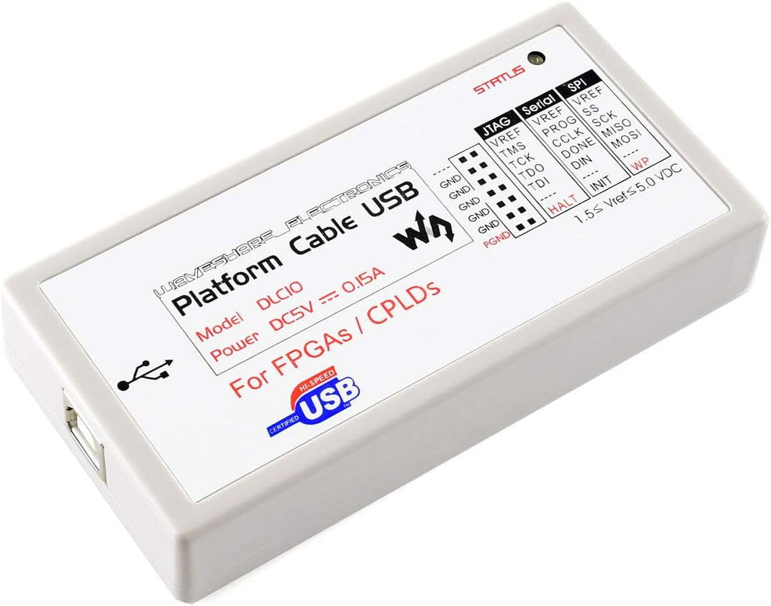 Waveshare XILINX JTAG Download Debugger Compatible XILINX Platform Cable USB FPGA CPLD in-Circuit De