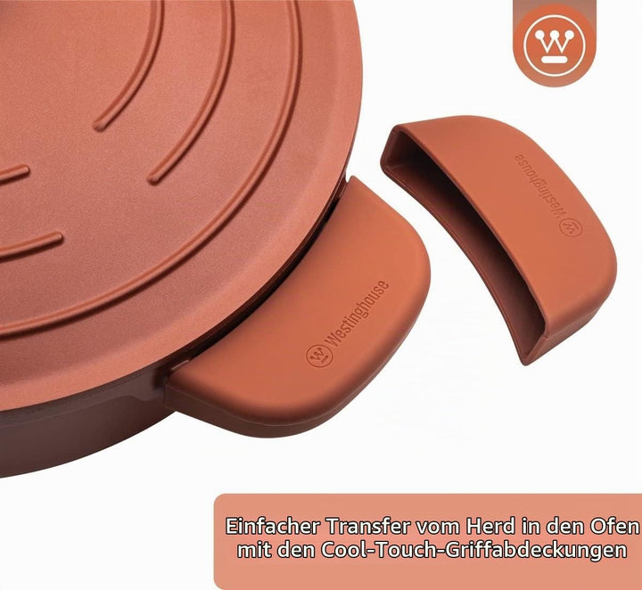 Westinghouse PERFORMANCE SERIES Schmorpfanne Hoher Rand - 28cm Servierpfanne Induktion - Pfanne mit