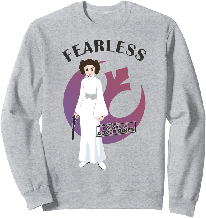 Star Wars Leia Fearless Side Rebel Logo Sweatshirt