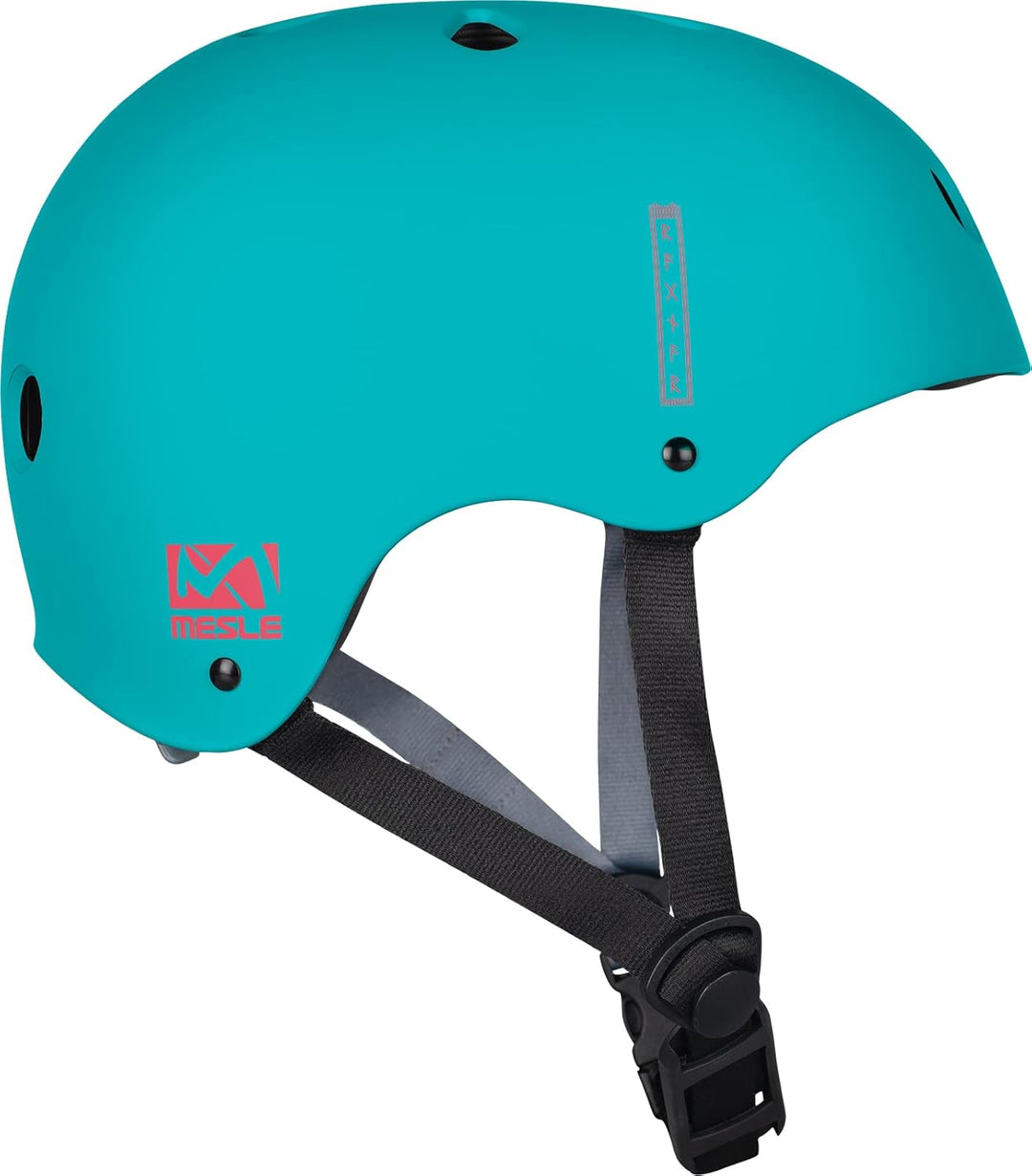 Mesle Wassersport Helm Ragnar, Wakeboard Helm Abnehmbarer Ohrenschutz, Kite Helm petrol S, petrol S