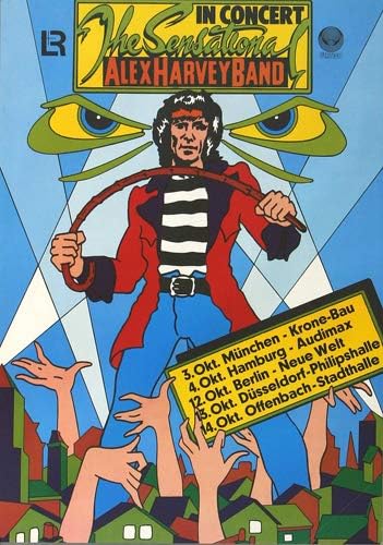 Alex Harvey Band - Penthouse Tapes, Tour 1976 » Konzertplakat/Premium Poster | Live Konzert Veransta