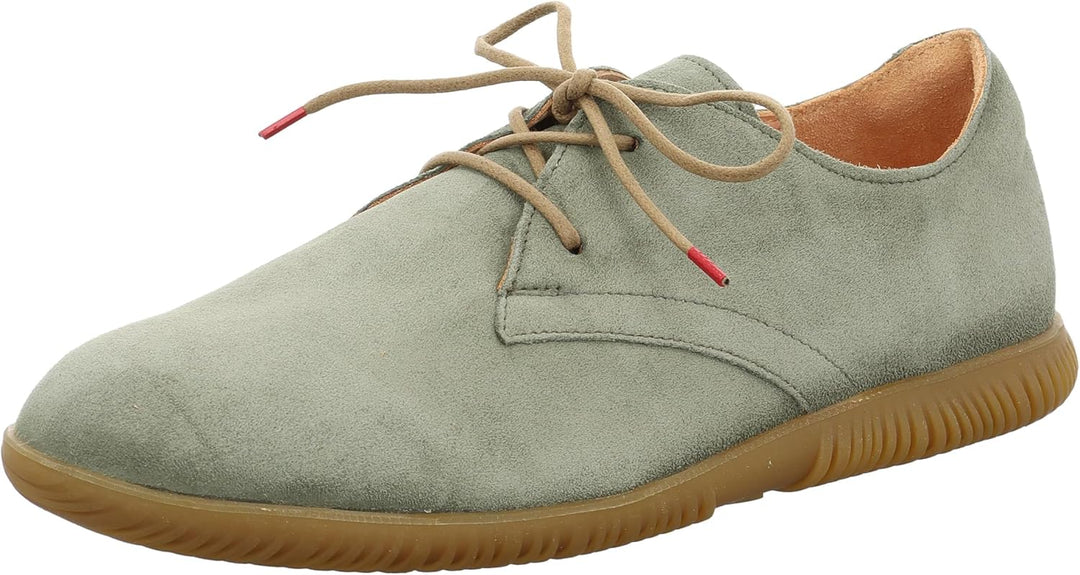 Think! Herren Hauki Chromfrei Gegerbte Nachhaltige Schnürhalbschuhe 45 EU 7000 Olive, 45 EU 7000 Oli