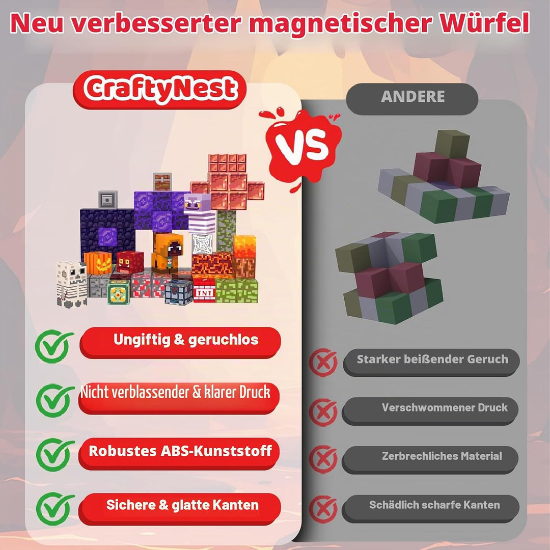 Magnetische Bausteine, 100 Teile STEM Spielzeug ab 3 Jahre, Magnetspielzeug Montessori Konstruktions