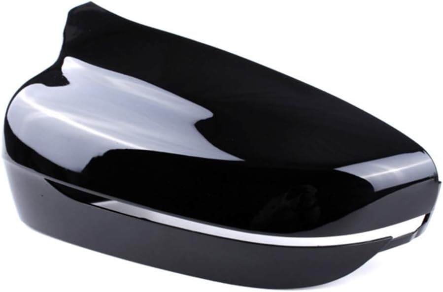 GSRECY Schwarz glänzend Seitenspiegel Abdeckkappen Kompatibel mit 2017-2020 BMW G30 G31 G20 G11 G12