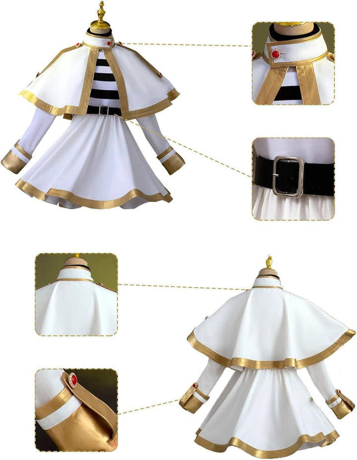 CR ROLECOS Anime Set Frieren auf der Beerdigung Himmel Cosplay Kostüm Outfit Frieren, Himmel,Heiter,