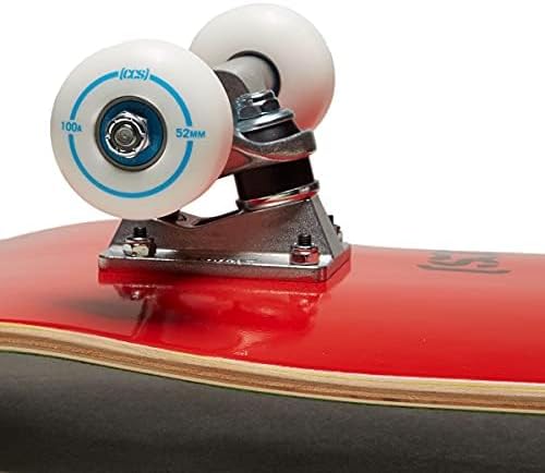 [CCS] Komplettes Skateboard – Ahornholz – Profi-Qualität – komplett montiert mit Skate-Werkzeug und