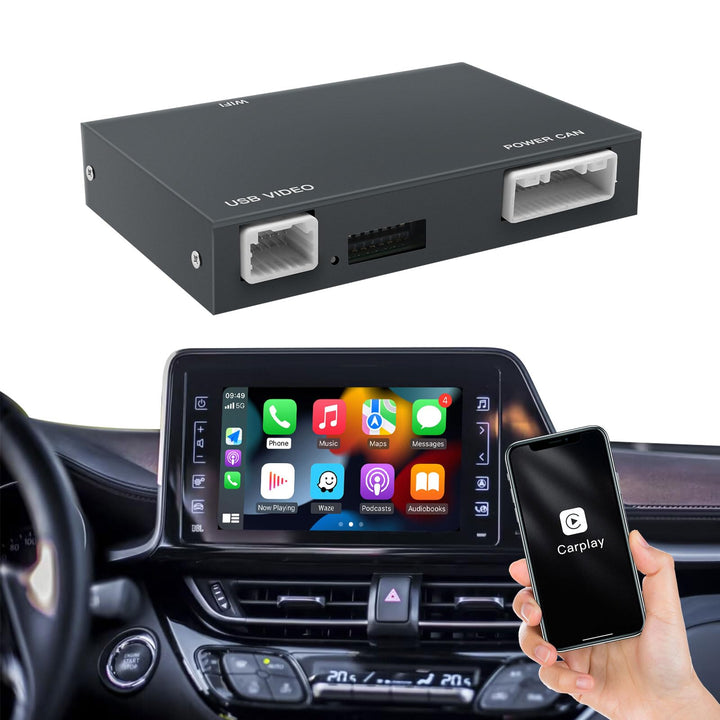 CARabc Wireless Carplay Android Auto Adapter für Toyota mit Entune2.0 2014-2019, passend für CH-R/Tu