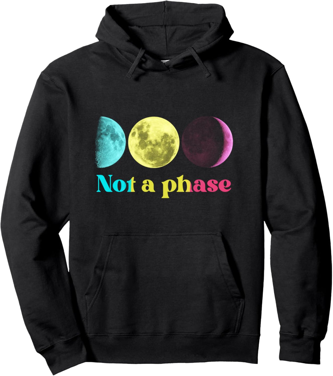 Pansexual Shirt Keine Phase Moon Phasen Pan Flag Pullover Hoodie