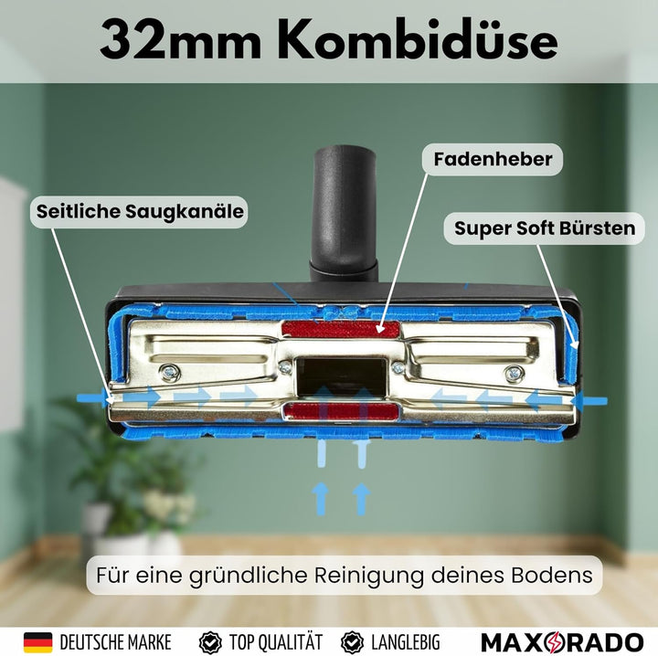 Bodendüse + Schlauch + Staubsaugerrohr Ersatzteile Set für Numatic Henry Hetty James Basil David Edw