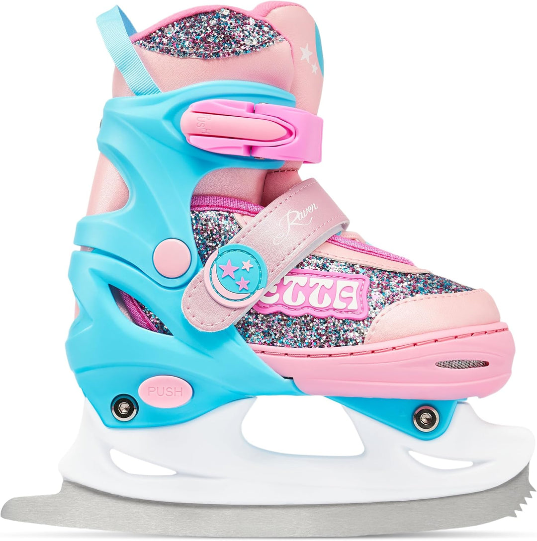 RAVEN 4in1 Inline Skates Triskates Rollschuhe Schlittschuhe Inliner für Kinder Mädchen verstellbar G