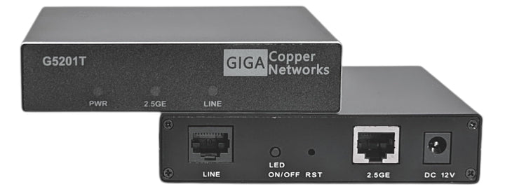 GIGA Copper - G.hn Wave2 MIMO Modem mit 2,5GBit LAN - Gigabit Ethernet über Telefonkabel (2- & 4-Dra