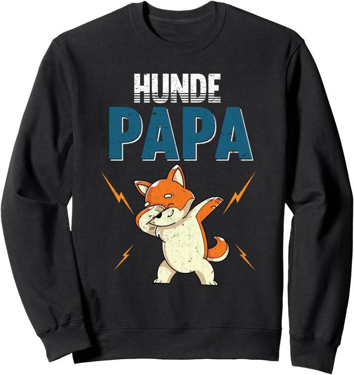 Hunde Papa Hundehalter Haustier Vatertag Dabbing Shiba Inu Sweatshirt