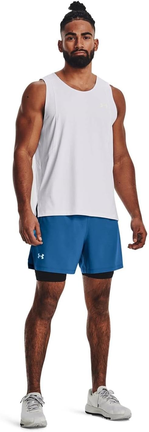 Under Armour Iso-Chill Run Laser Tanktop Herren S Weiss/Reflekt, S Weiss/Reflekt
