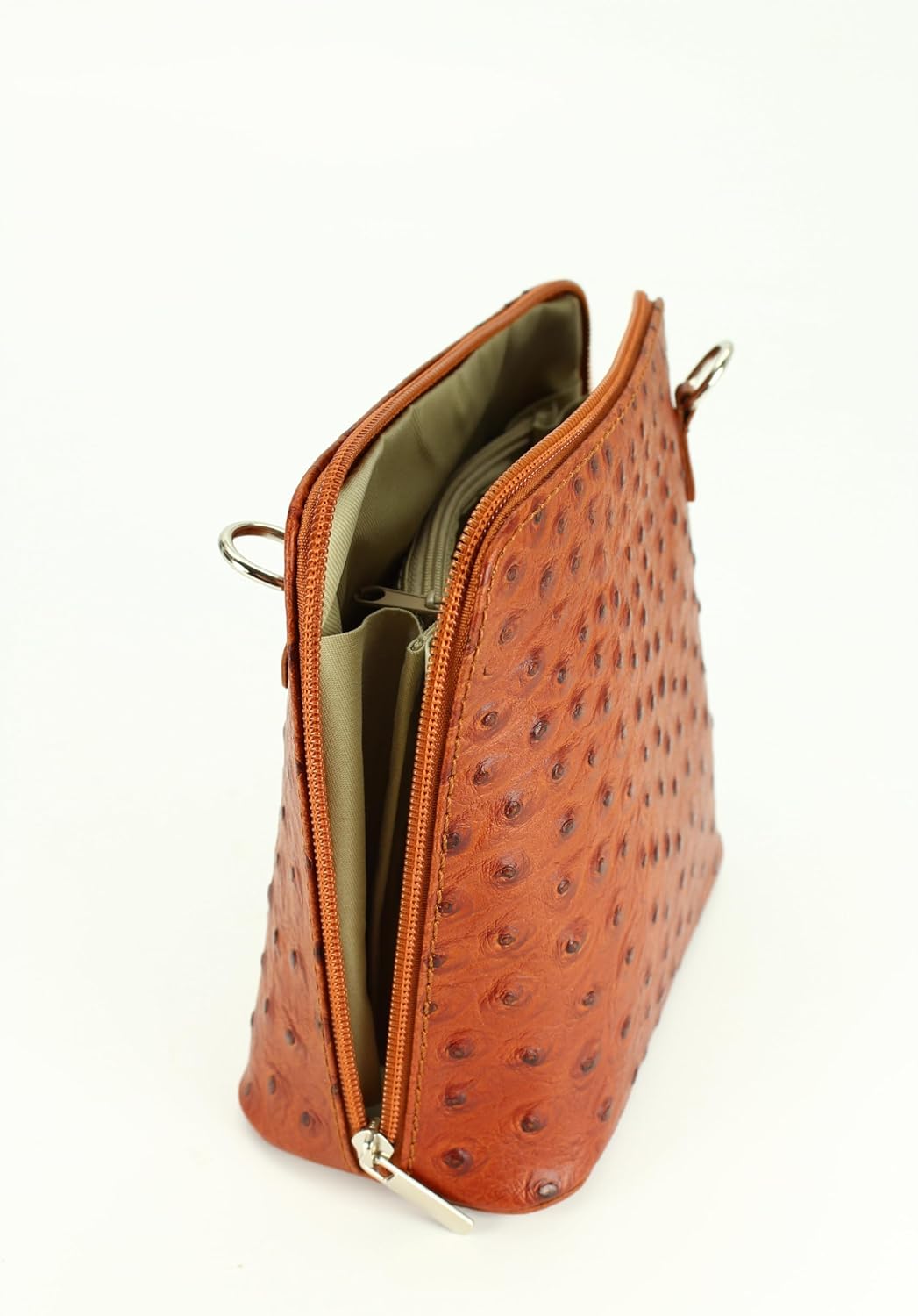Belli italienische Ledertasche Damen Umhängetasche klein Handtasche Schultertasche Abendtasche in co