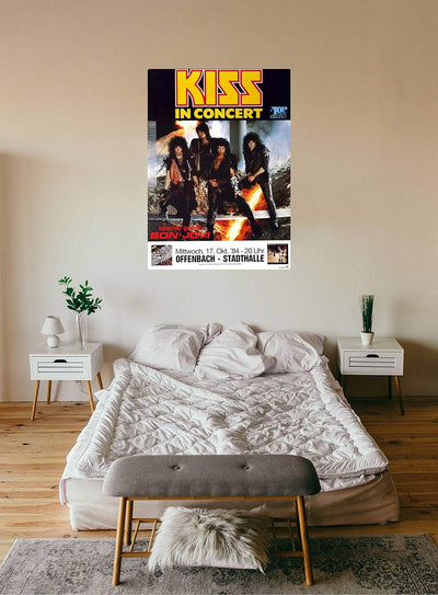 KISS - Animalized, Frankfurt 1984 » Konzertplakat/Premium Poster | Live Konzert Veranstaltung | DIN