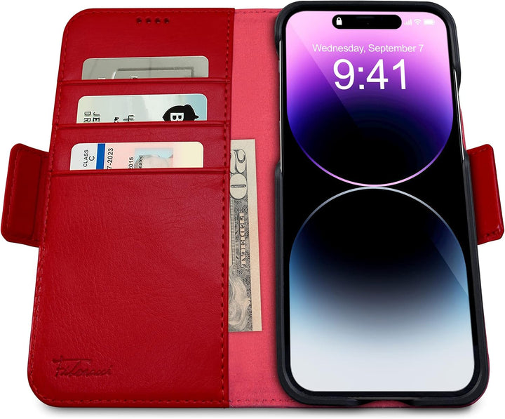 Dreem Fibonacci iPhone 14 Plus Brieftaschen-Etui / 2-in-1 stossfestes Etui und abnehmbares Folio aus