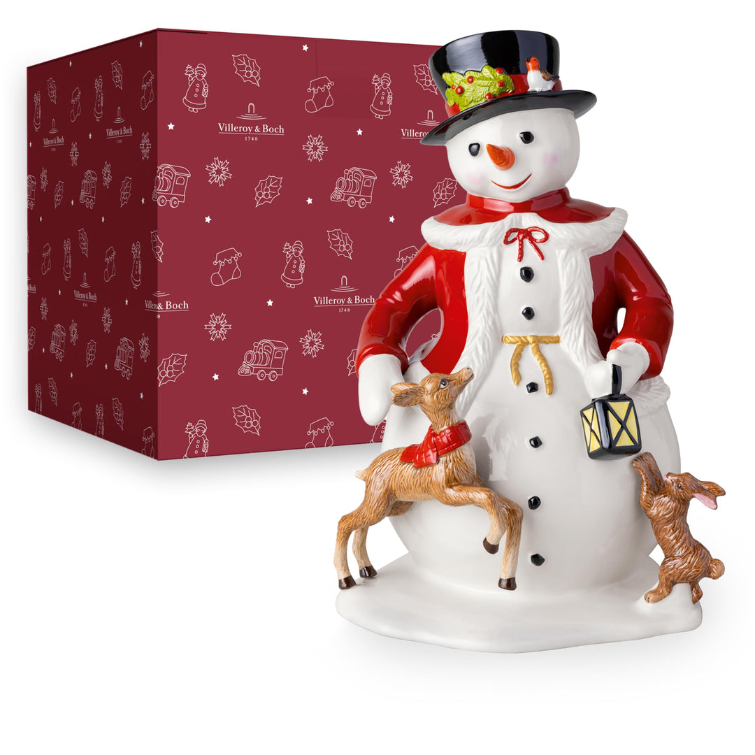 Villeroy & Boch – Christmas Toy's Figurine "Schneemann" Bunt, Figur Weihnachten, Handbemalte Schneem