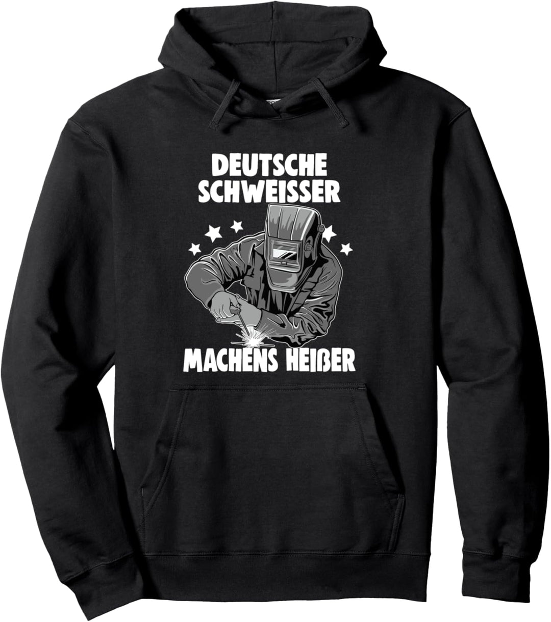 Deutsche Schweisser machens heisser Schweisserin Pullover Hoodie