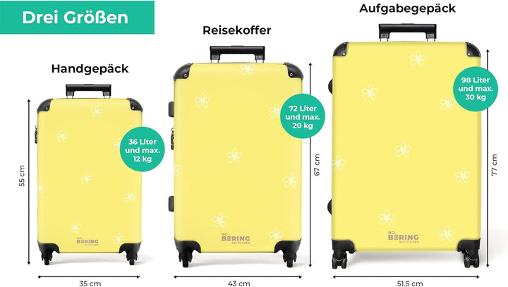Koffer XL Gross 77x51.5x28 cm Reisekoffer mit Rollen Leicht Trolley grosser Hartschalenkoffer Rollko