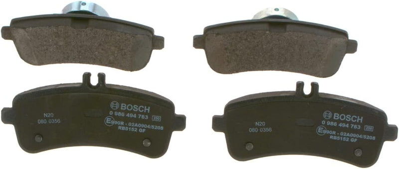 Bosch BP1937 Bremsbeläge - Hinterachse - ECE-R90 Zertifizierung - vier Bremsbeläge pro Set