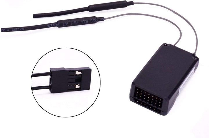 DollaTek FS-iA6B Empfänger 2.4G 6CH mit Doppelantennen-kompatibler Flysky i6 FSI6X i10 Senderfernbed