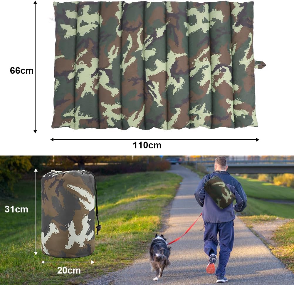 XIAPIA wasserdichte Hundematte für Outdoor, Waschbare Hundematte für Unterwegs, Antistatik, Hygienis