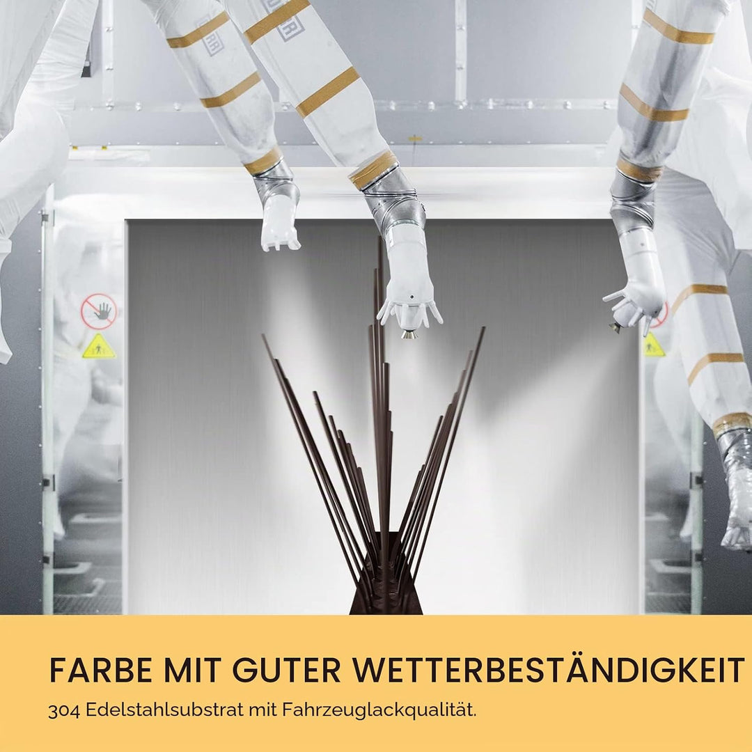 OFFO Vogelabwehr Spikes vormontiert für Dach und Fenster, langlebige Taubenabwehr Spikes für Krähen,