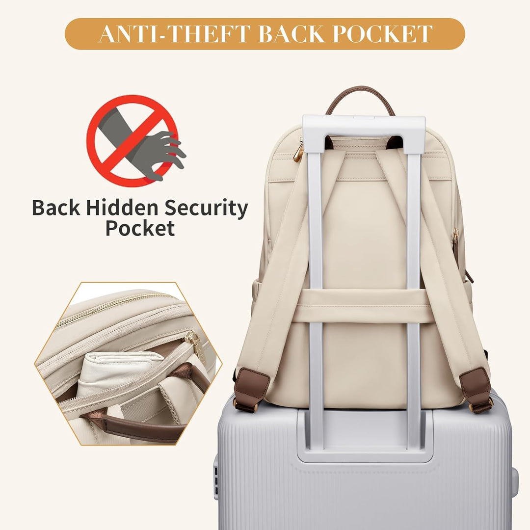 GOLF SUPAGS Laptop Rucksack für Damen Casual Daypack für Arbeit Reisen College Schulrucksack Handtas