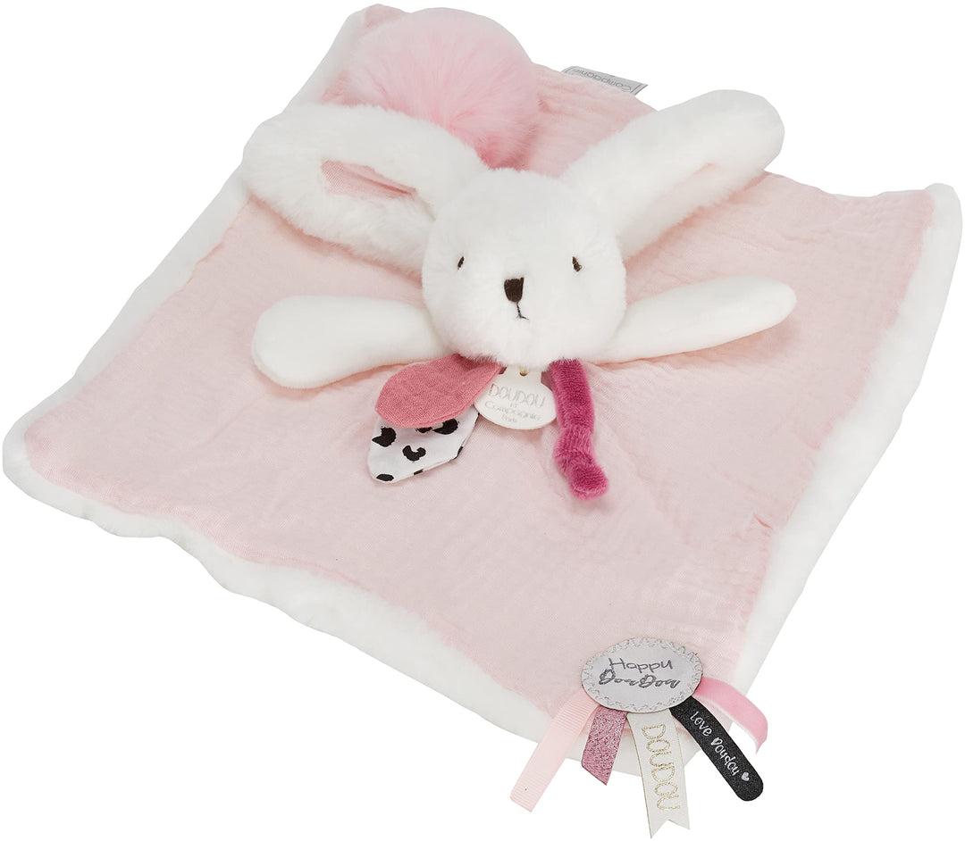 Doudou et Compagnie (DOUDX) Happy WILD - schmusetuch Baby Rosa, Baby Rosa
