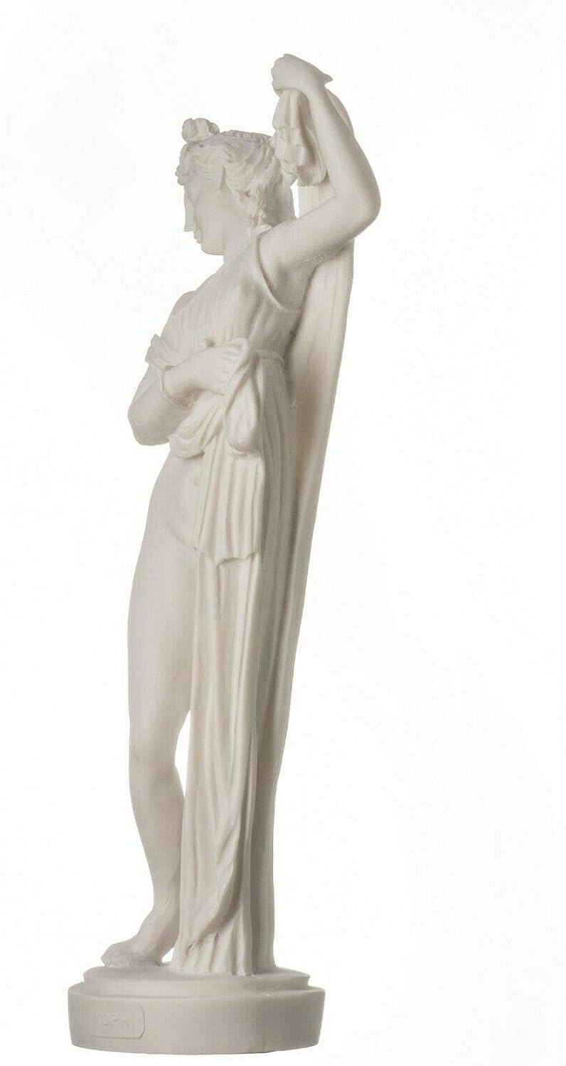 Göttin Aphrodite Kallipygos Venus Alabaster Statue griechische Skulptur Römische Skulptur 25 cm