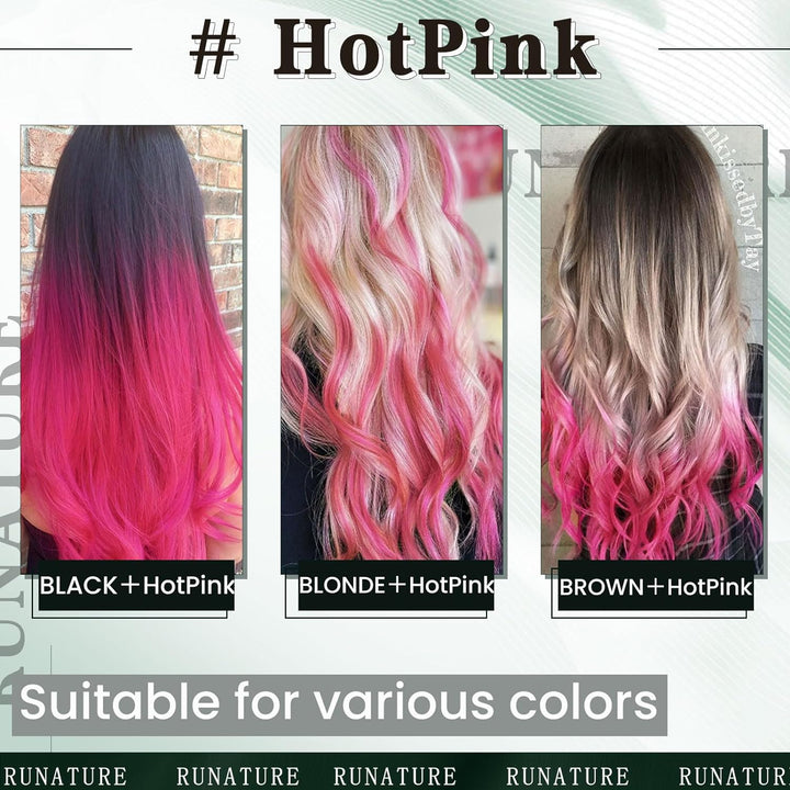 RUNATURE Keratin Haarverlangerung Echthaar Bonding Rosa 50cm Remy U Tip Extensions Echthaar 20 Zoll