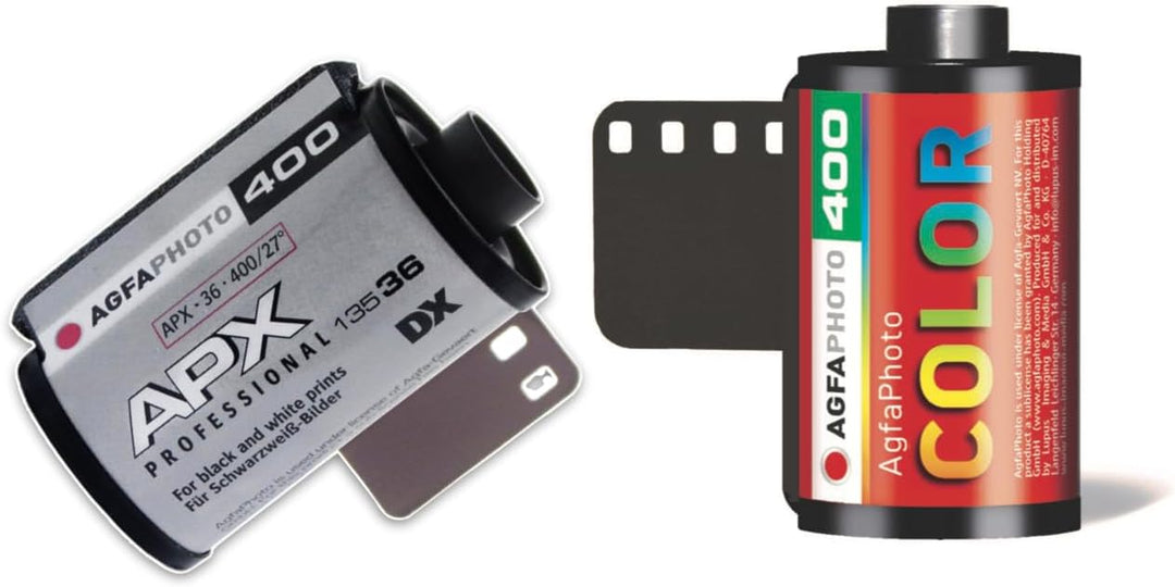 AgfaPhoto Test Set 400 ASA (Color + Schwarz/Weiss) Kleinbildfilm im Etui Film MIX 60, Film MIX 60
