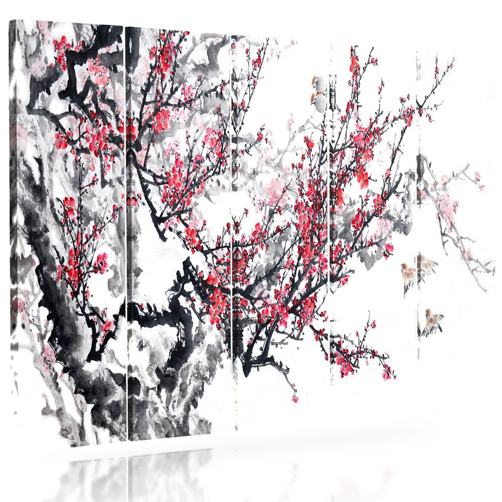 Feeby Frames, Leinwandbild, Bilder, Wand Bild - 5 Teile - Wandbilder, Kunstdruck, 300x140 cm, Typ C,