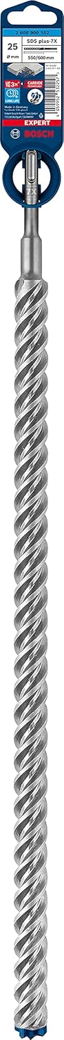 Bosch 1x EXPERT SDS plus-7X Hammerbohrer (für Weichgestein, Harter Stein, Ø 25,00 mm, Professional Z