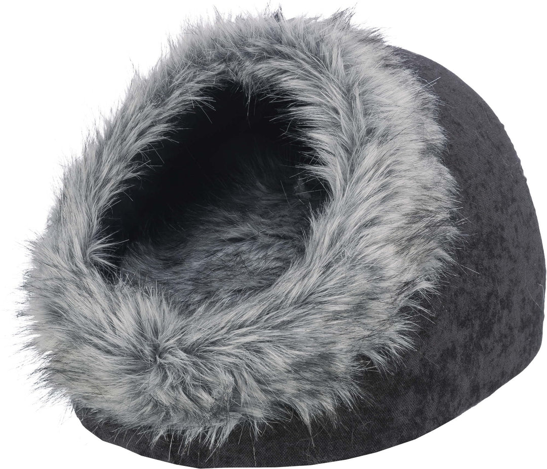 TRIXIE kattenmand iglo yelina zwart/grijs 35x40x26 cm