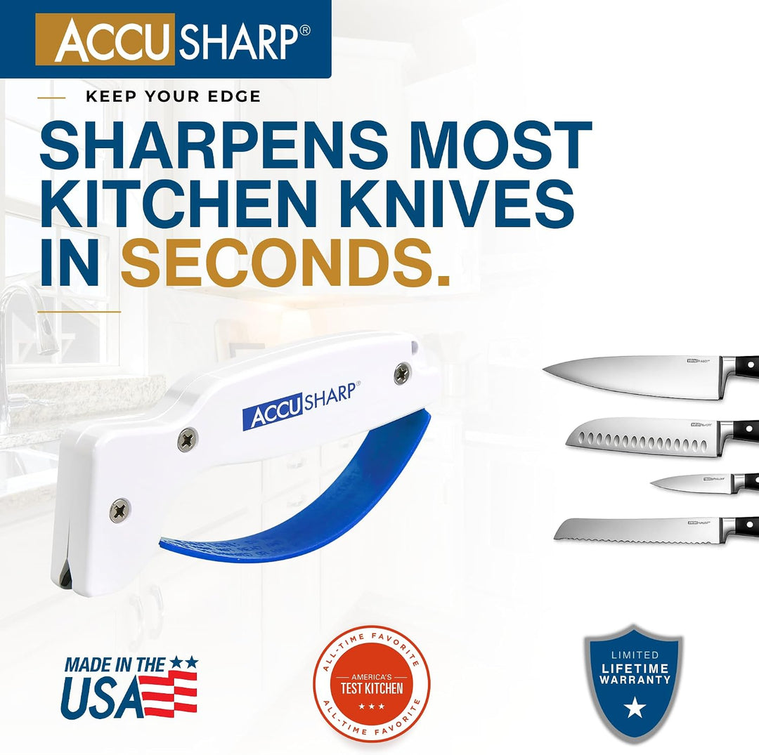 AccuSharp Messerschärfer, Blau/Weiss, ACCU-001W, Blau/Weiss
