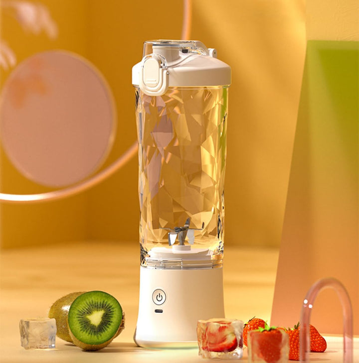 Meichoon Tragbarer Mixer, elektrischer USB-Entsafter, kabellos, 600 ml, persönliche Grösse, Trinktül