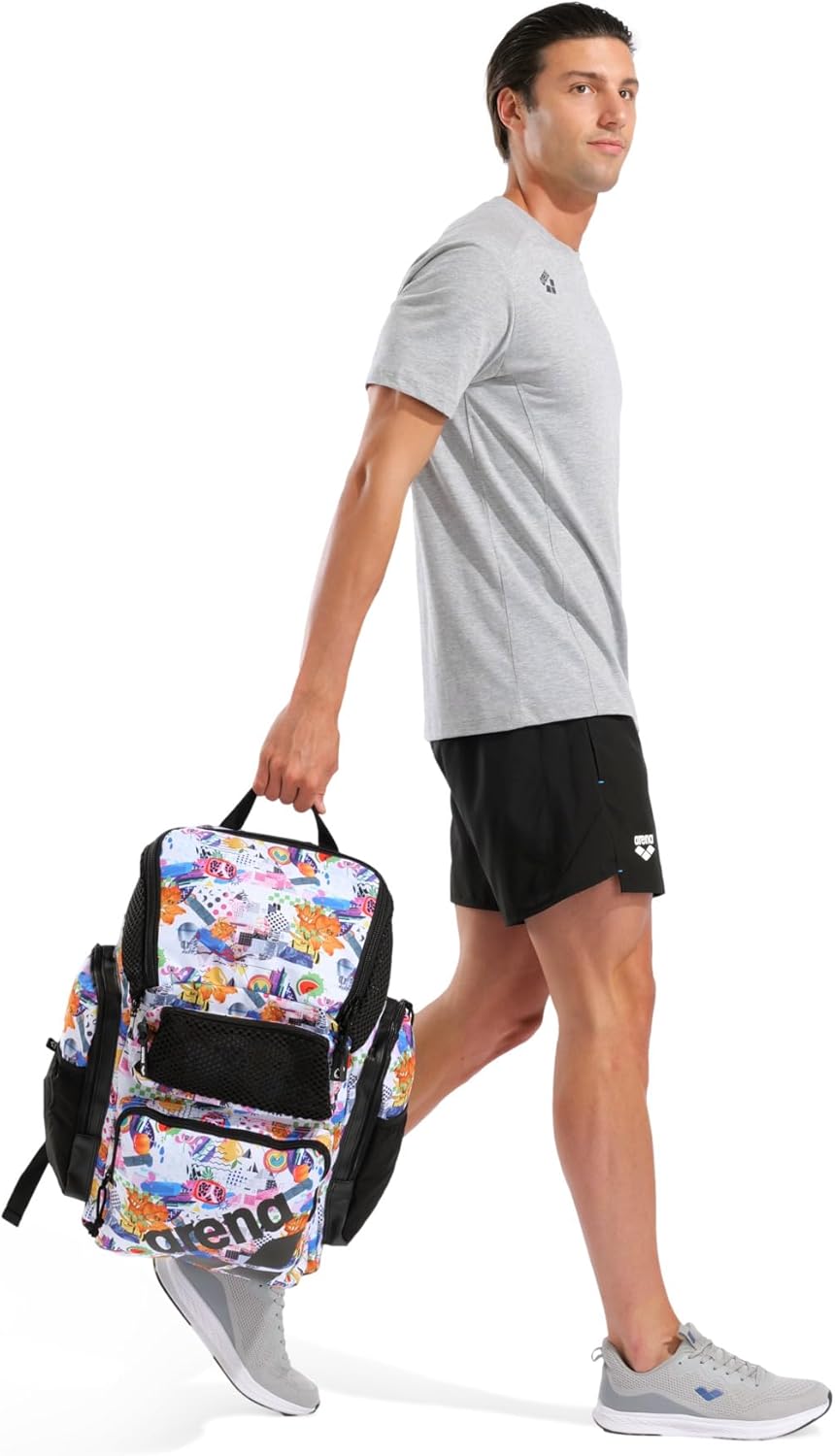 Arena One Go Rucksack, 45 Liter, Schwimmer, Sportler, Tagesrucksack, grosse Ausrüstung, Schwimmtasch