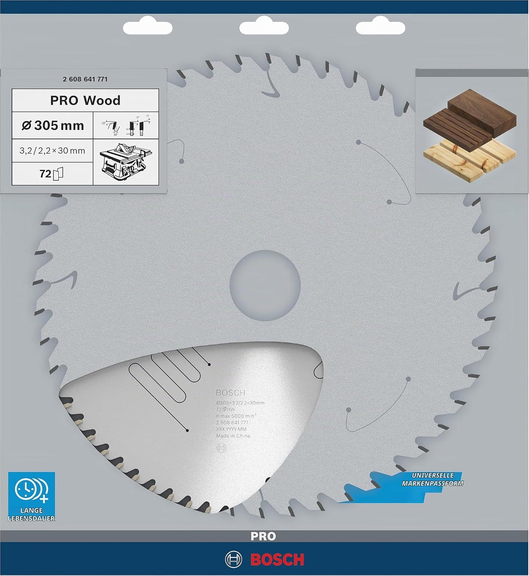 Bosch Accessories Professional Kreissägeblatt (für Holz, AussenØ: 305 mm, Bohrung: 30 mm, Zubehör fü