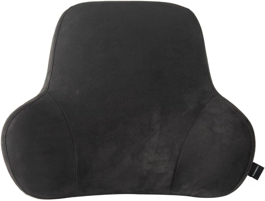 Lordosenstütze Auto Lendenkissen aus Memory-Schaum mit abnehmbarem Wildleder Veloursbezug – Ergonomi