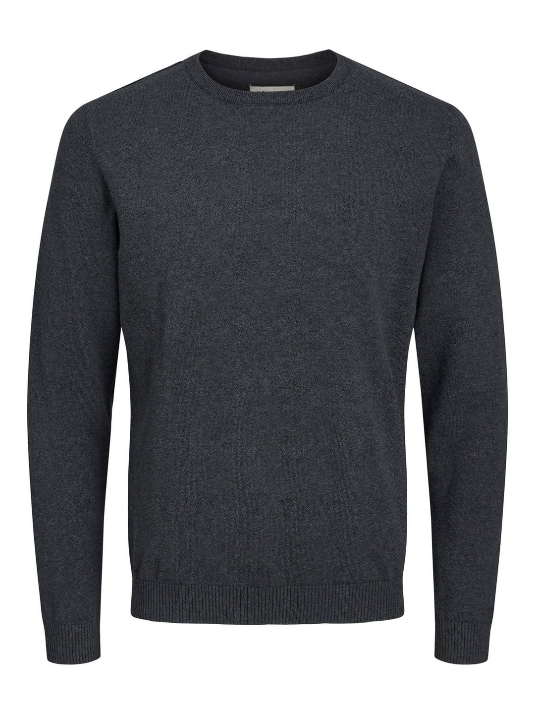 JACK & JONES Male Strickpullover Einfarbig Strickpullover S Dark Grey Melange, S Dark Grey Melange