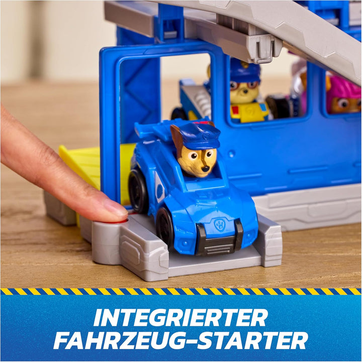 PAW PATROL - Search & Rescue: Pup Squad Hauptquartier Spielset mit Chase Racer, Bürgermeister Besser