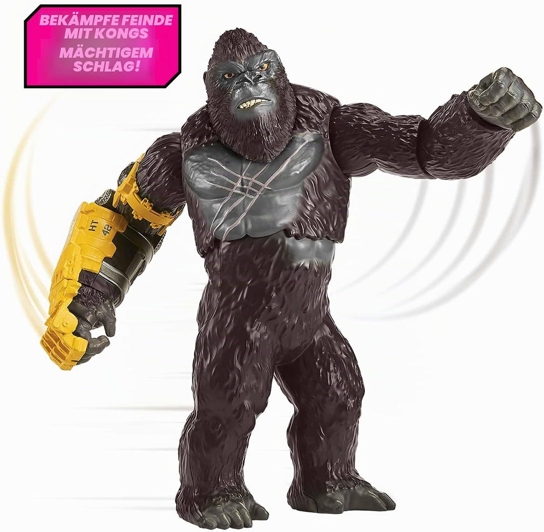 MonsterVerse Godzilla x Kong Giant Kong Roll N Battle – 28 cm Filmgetreue Figur mit Rad &amp; Drehbarem