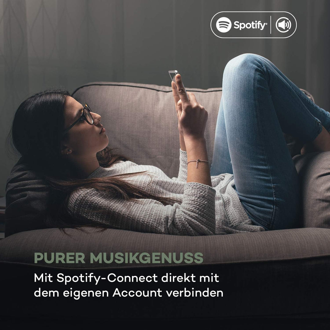 auna Connect 150 SE - Smart Radio 2.1-Internetradio, DAB/DAB+ / PLL-UKW-Radio, Mediaplayer, Spotify